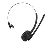 Alomejor Casque Téléphonique Bluetooth, Confortable, Léger, Microphone Rotatif à Une Seule Oreille, pour Le Bureau, Le Travail à Distance, Noir