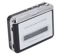 Alomejor Cassette vers MP3, Convertisseur USB Portable | Écouteurs pratiques, Convertir au format MP3, Facile à transporter, Design rétro