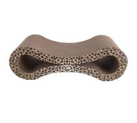 Alomejor Cat Scratcher Lounge Tapis à Gratter ondulé Durable Protégeant Les Meubles pour Le Repos et Le Jeu des Chats Scène Applicable: Maison Matériau: Papier ondulé (Couleur Léopard)
