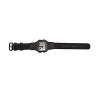 Alomejor Ceinture de Toile Bright Imperméable Multiproo-Function Chronographe Numérique Chronograph Watch de Style Rétro (Black)