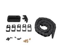 Alomejor Chaîne Porte-câbles pour Imprimante 3D, 42,9 Cm Noir ABS Durable | Fonctionnement à faible bruit, installation facile, gestion des câbles, conçu pour Bamboo P1P