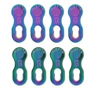 Alomejor chaîne vélo,Rapide réparation connecteur Rapide Acier 4 Paires 12 Vitesses coloré for Cyclistes Amateurs Professionnels dépannage Voyage compétition