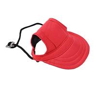 Alomejor Chapeau de Baseball pour Chien Protection Solaire Chapeau de Sport Confortable et Réglable pour Animaux de Compagnie avec Trous d'oreille pour Petits Chiens Convient aux Activités de Plein