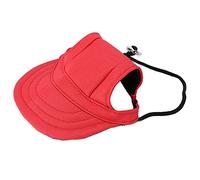 Alomejor Chapeau de Baseball pour Chien Protection Solaire Chapeau de Sport Confortable et Réglable pour Animaux de Compagnie avec Trous d'oreille pour Petits Chiens Convient aux Activités de Plein