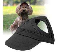 Alomejor Chapeau de Chat, Casquette de Chien en Toile avec Boucle Réglable, Sombrero d'extérieur élégant pour Chats et Chiens avec Protection Solaire (S)