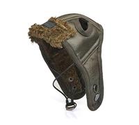 Alomejor Chapeau de Pilote en Cuir PU pour Animaux de Compagnie, Casquette d'aviateur Confortable pour Animaux de Petite à XL, Accessoires Chauds pour de Compagnie, PU + Velours Durable, Disponible