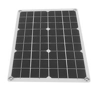 Alomejor Chargeur d'énergie Solaire Monocristallin de Panneau Solaire 50W avec Double Sortie USB 5V 2A et 18V 2,21A IP65 étanche pour le Chargement Extérieur de Voiture RV Yacht