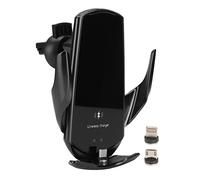 Alomejor Chargeur sans Fil de Voiture, Support de Charge Rapide, Support de Ventilation pour Smartphones, Capteur Intelligent 15 W, Compatible avec Les Appareils et (Black)