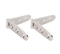 Alomejor Charnière à Sangle de Bateau, Construction Robuste en Acier Inoxydable 316 pour Installation de Hangar et de Portail, Lot de 2, Facile à Installer (3 trous : 152x30mm/5.98x1.18in)