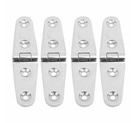 Alomejor Charnière de Bateau Fiable pour Usage Marin, Lot de 4 Charnières en Acier Inoxydable pour Propriétaires de Yachts Gonflables (103mm*27mm)