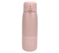 Alomejor Chauffe-lait Portable sans Fil, en Acier Inoxydable, Chauffe-biberon à Piles avec 37-55 ℃ pour les Voyages et les Déplacements en Véhicule (500 ml 6400 mah)