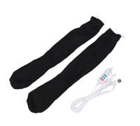 Alomejor Chaussettes Chauffantes, Rechargeables par USB, 3 Réglages de Chaleur, Chaussettes électriques Lavables en Coton, Contrôle Intelligent de la Température pour l'hiver en Plein Air