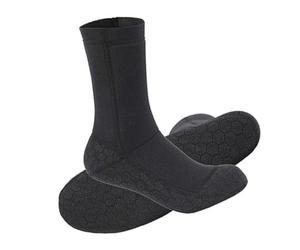 Alomejor Chaussettes de surf en néoprène de 3 mm, chaussures aquatiques de plage pour hommes, femmes, enfants, chaussons de plongée sous-marine pour kayak, voile (M)