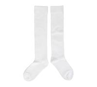 Alomejor Chaussettes D'escrime, Chaussettes Hautes en Coton Blanc, Unisexes pour la Pratique et la Compétition du Fleuret D'épée (L)
