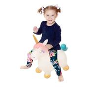 Alomejor Cheval Gonflable Gonflable avec Pompe pour Enfants, Garçons et Filles, Jouet de Haute qualité, Favorise la Force Musculaire et L'équilibre, Idéal pour Les Cadeaux d'anniversaire ou de Noël,