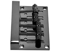 Alomejor Chevalet de Basse à 4 Cordes, Cordier en Alliage de Zinc avec Réglage de la Hauteur pour Guitare électrique, 85 Mm Noir (BLACK)