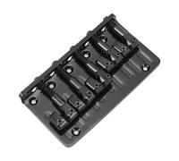 Alomejor Chevalet de Basse à 5 Cordes, Base Moulée Robuste avec 5 Selles Réglables, Construction en Alliage de Zinc pour Remplacement de Guitare Basse électrique à Cordes (BLACK)