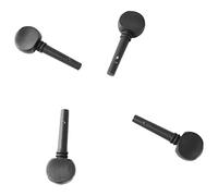 Alomejor Chevilles de Réglage de Violon en Bois de Fabrication Fine, 4 Pièces, pour une Installation Facile pour les Joueurs de Violon, Matériau Noir (M00591)