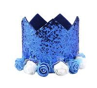 Alomejor Chiens Chats Fleur Couronne Chapeau Noeud Papillon Ensemble Durable Brillant Casquettes pour Animaux De Compagnie, Accessoires De Fête De Festival Confortables, Matériau Polyester De Haute