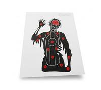 Alomejor Cible Zombie, Papier pour Cibles de Tir à l'arc, Lot de 10 Cibles en Papier en Feuille de Cuivre Lourd pour la Pratique du Champ de Tir (17,7 X 12,6 Pouces) (Crâne de Zombie)