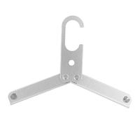 Alomejor Cintre de Voyage Pliable - Sèche Linge Portable pour Camping et Randonnée, Léger et Compact, Idéal pour Le Séchage de Vêtements en Plein Air (Argent)