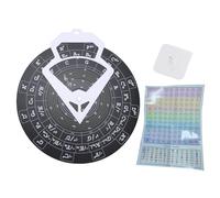 Alomejor Circle of Fifths Wheel, 30 Cm PVC Music Theory Théorie D'outil D'apprentissage avec Guitare Chatte pour les Musiciens étudiants et Auteurs-compositeurs (RMT-A10B (noir))