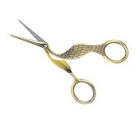 Alomejor Ciseaux Artisanaux Vintage en Acier Inoxydable, Pointe Tranchante, Ciseaux de Broderie pour L'artisanat, la Broderie à L'aiguille et la Couture (Bronze)