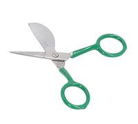 Alomejor Ciseaux en Carton, Ciseaux Ergonomiques en Bec de Canard en Acier Inoxydable pour la Fabrication Précise de Tapis et les Applications d'artisanat d'art (GREEN)