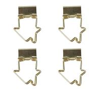 Alomejor Clamp/Holder de Stockage de Fichiers de Bureau, Pinces de Reliure, Pinces en Fer, Trombones à Queue D'aronde, Boîte en or pour Documents de Factures en Papier, 15 Pièces (Maison 11,3x8x33cm)