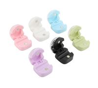 Alomejor Clamp/Holder de Support de Cordon Magnétique pour Bureau et Mur, Organisateur de Gestion de Câbles Adhésif avec Rainure de 7,5 Mm, Lot de 6 pour la Maison/Bureau