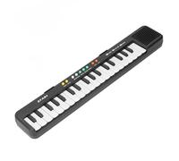 Alomejor Clavier de Piano à 37 Touches pour Enfants, avec 24 Chansons, 3 Tonalités, 8 Rythmes, Microphone, Contrôle du Son, pour L'apprentissage de la Musique électronique