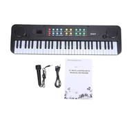 Alomejor Clavier électronique 61 Touches, 200 Tonalités, 200 Rythmes avec Haut-parleurs Intégrés, Microphone, Support, écouteurs, pour Débutants
