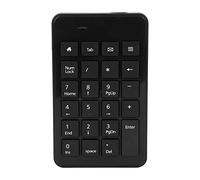Alomejor Clavier Numérique à Faible Bruit, 23 Touches, Facile à Utiliser pour la Saisie de Données et la comptabilité, Connexion Filaire USB, Couleur Noire