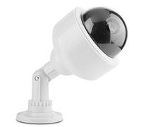 Alomejor Clignotant LED Dôme Caméra de Sécurité Factice | Matériaux de haute qualité, Rotation à 360°, Fonctionne sur batterie, Convient pour l\'intérieur et l\'extérieur, Aspect