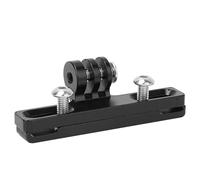 Alomejor Clip de Coussin de Selle de Vélo Noir en Alliage D'aluminium Durable pour Caméra Hero6/5/4/3, Installation Facile pour Les Aventuriers en Plein Air, 30 G
