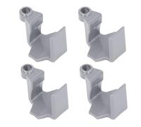 Alomejor Clip de Garde-Boue Marin 4 Pièces, Surfaces Plus Lisses à Réglage Facile, Clips de Pare-Chocs de Bateau sur Rail de Ponton carré, avec Matériau ABS, pour Pare-Chocs