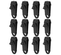 Alomejor Clip de Tente de Camping 12 pièces Pince de Serrage pour auvent à vis de Pouce Boucle Fixe pour Clips de bâche en Plein air