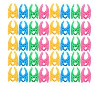 Alomejor Clips de Bobines Colorés en Silicone, Clamp/Holder de Fixation de Bobine Réutilisable pour L'organisation du Fil à Coudre, 40 Pièces pour la Plupart des Bobines de Couture