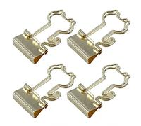 Alomejor Clips de Reliure Clips de Stockage de Fichiers Durables pour Bureau école Maison pour Factures Papier Documents Fer or 15 Pièces en Boîte (Chat)