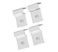 Alomejor Clips de Support D'aquarium Robustes en Acier Inoxydable pour Couvercles en Verre D'aquarium, Lot de 4 pour Une épaisseur de 5 Mm à 12 Mm, Installation Facile, Protège Le Couvercle, (10mm