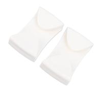 Alomejor Clips pour Lunettes de Ski, 2 Pièces, Fixateur de Casques Antidérapants pour le Ski, Sports D'hiver, Sentiers de Montagne, Matériau ABS (WHITE)