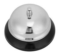 Alomejor Cloche de Service en Acier Inoxydable, Son Clair et Durable, Petite Taille pour Hôtel, Restaurant, Réception, 3 Pièces (Grand)