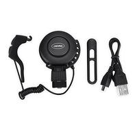 Alomejor Cloche Vélo Électrique USB Rechargeable 120 DB - Sonnette Étanche et Anti-Poussière pour Vélo de Route ou VTT - Noir