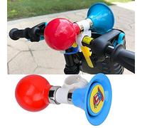 Alomejor Cloche Vélo Enfant Métal - Avertisseur pour Bicyclette d'enfant avec Sonnette, Accessoire Sécurité Cyclisme Garçon Fille (Bleu) - Montage Facile et Solide pour Guidon