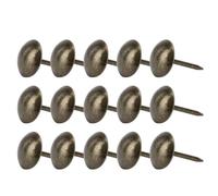 Alomejor Clou de Rembourrage en Laiton Robuste, épingle à Dessin Décorative en Fer, 100 Pièces pour L'artisanat de Meubles, Bronze 11x17mm, adapté à la Décoration Intérieure (Bronze)