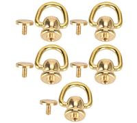 Alomejor Clou en Laiton de Haute qualité, Vis à Goujon Chicago, Ensemble de Rivets en Cuir pour Projets de Bricolage 10x5mm pour Accessoires Vestimentaires Dorés