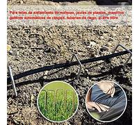 Alomejor Clous à Gazon en U, 5.9 Pouces en Acier galvanisé | Résistant à la rouille, adapté au tissu de jardin, facile à installer, fort pouvoir de maintien