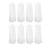 Alomejor Coins de Revêtement en Aluminium, Garniture Solide et Durable pour L'Extérieur de la Maison Mobile, 8 Capuchons D'angle de Revêtement Extérieur en Aluminium pour la Maison, Convient pour :