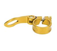 Alomejor Collier de Serrage de Tige de Selle à Dégagement Rapide en Alliage D'aluminium, Collier de Serrage de Tube de Selle à Dégagement Rapide 31.8mm pour Vélo de Montagne de Route (Gold)