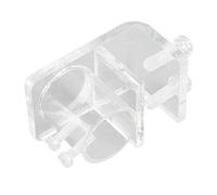 Alomejor Collier de Serrage en Acrylique pour Tuyau d'eau D'aquarium, Clamp/Holder de Tuyau Durable pour Les Amateurs Aquatiques à Haute Transmission (Diamètre intérieur à Un Seul Trou de 25 mm)